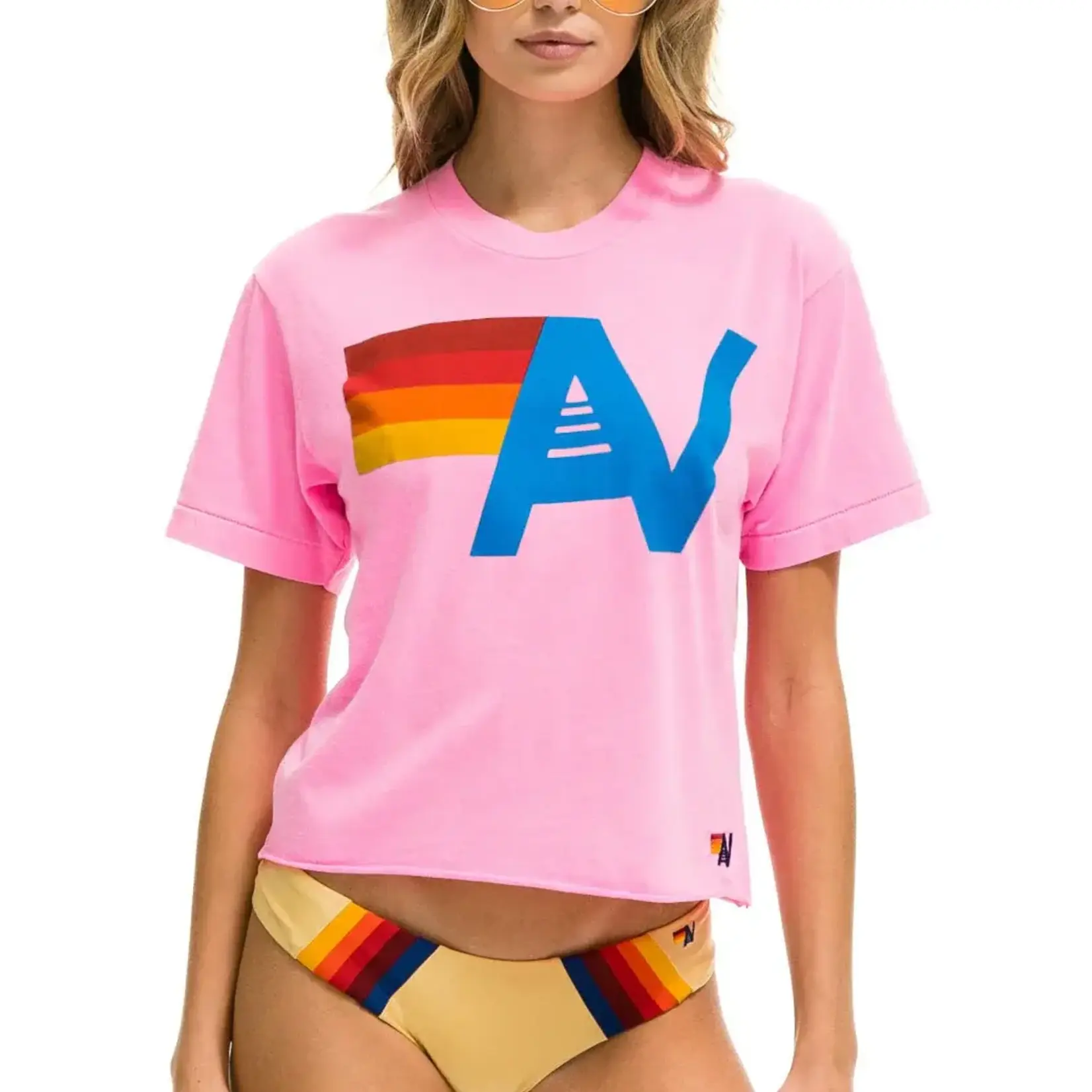 AVIATOR NATION LOGO - BOYFRIEND TEE NEW