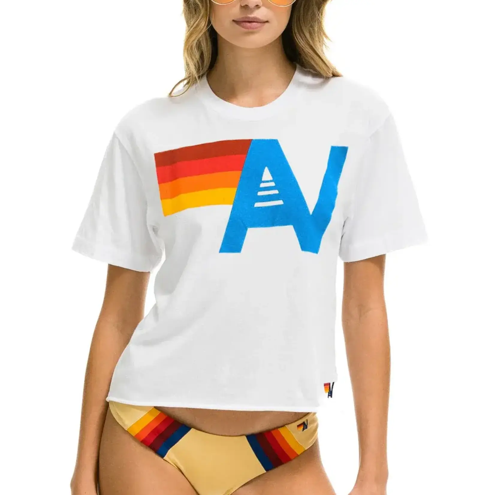 AVIATOR NATION LOGO - BOYFRIEND TEE NEW