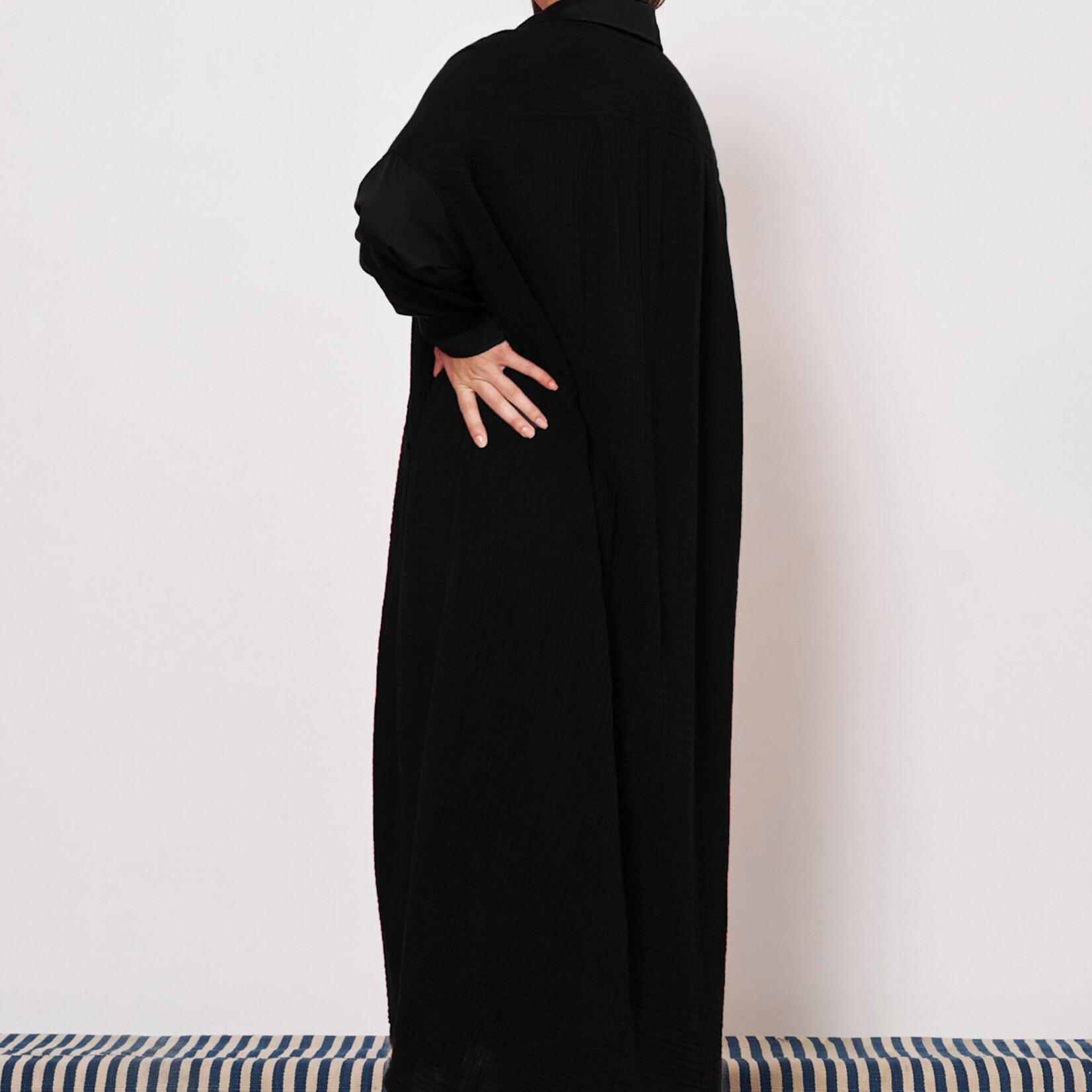 RAQUEL ALLEGRA CAFTAN SHIRT DRESS