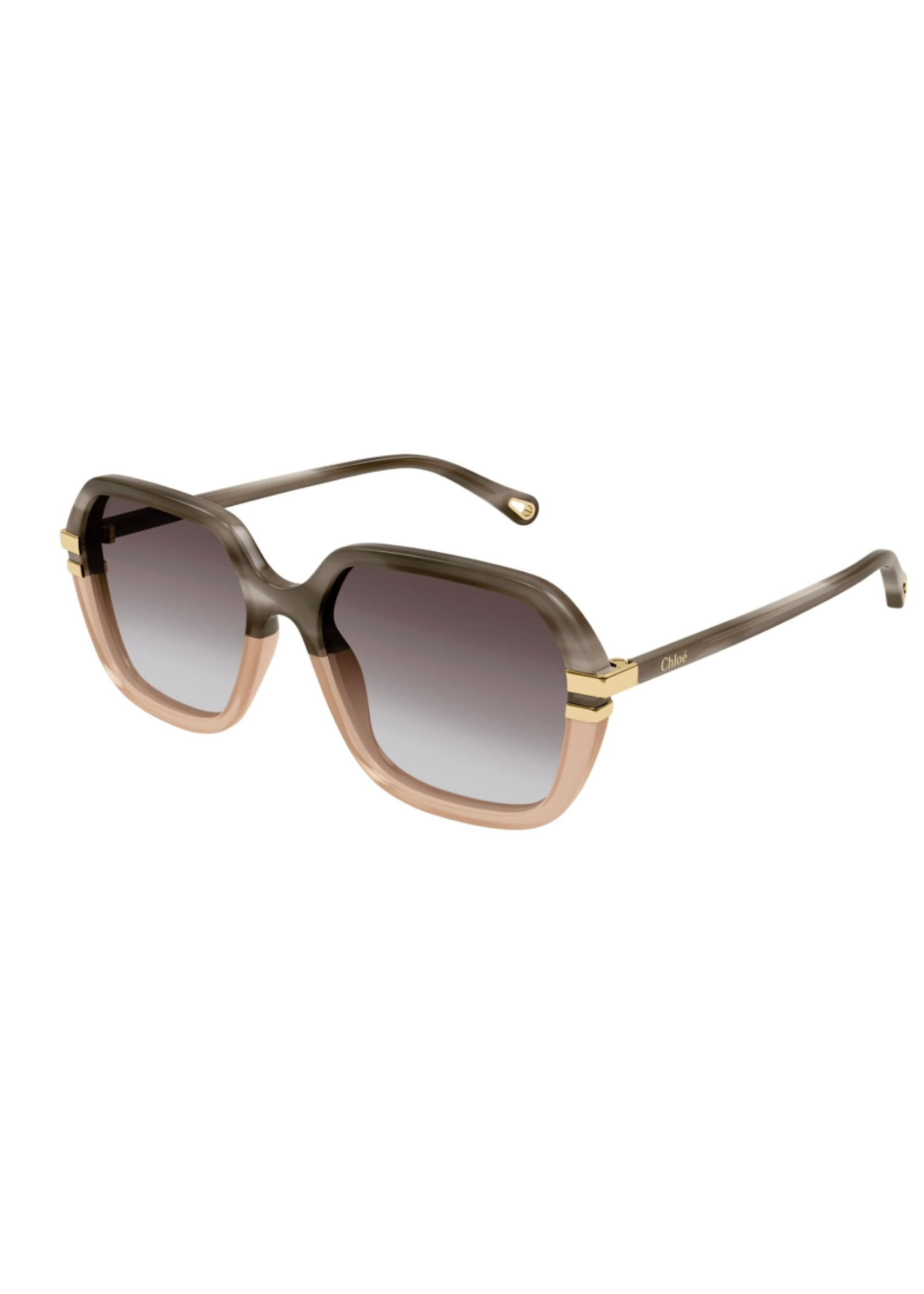 CHLOE OVAL RECYCLED ACETATE SUNGLASSES