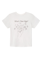RE/DONE CLASSIC TEE WHATS YOUR SIGN