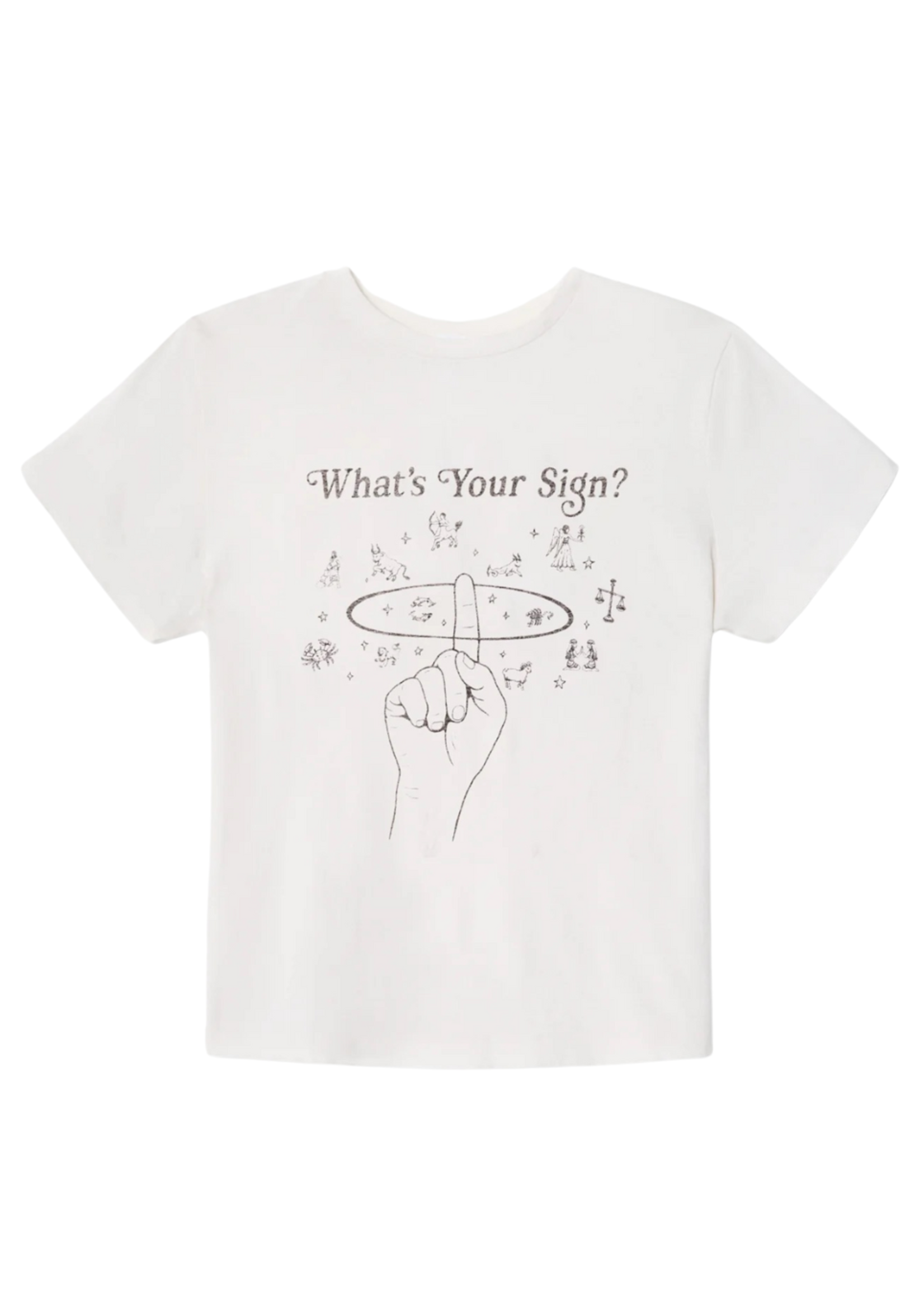 RE/DONE CLASSIC TEE WHATS YOUR SIGN