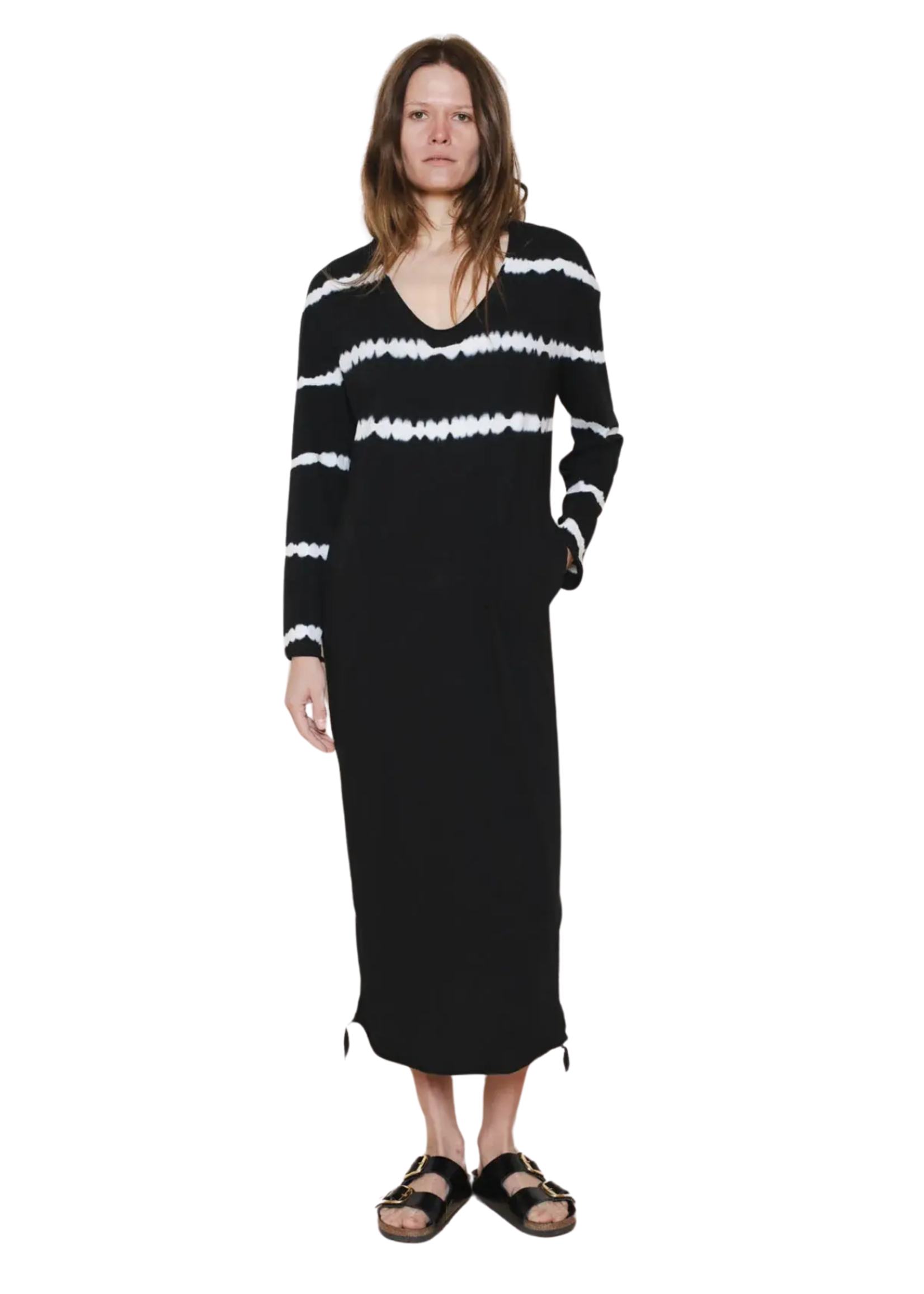 RAQUEL ALLEGRA LONG SLEEVE COCOON DRESS