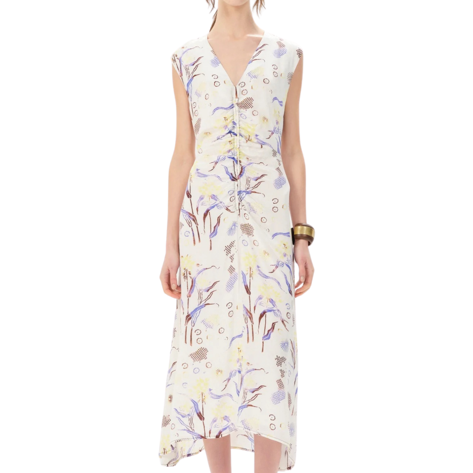 MARIA CHER ARRECIFES TORA LONG DRESS