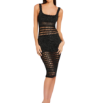 RETROFETE AVRIL CROCHET DRESS