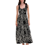 PAT BO ASAS LINEN LACE MIDI DRESS