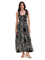 PAT BO ASAS LINEN LACE MIDI DRESS