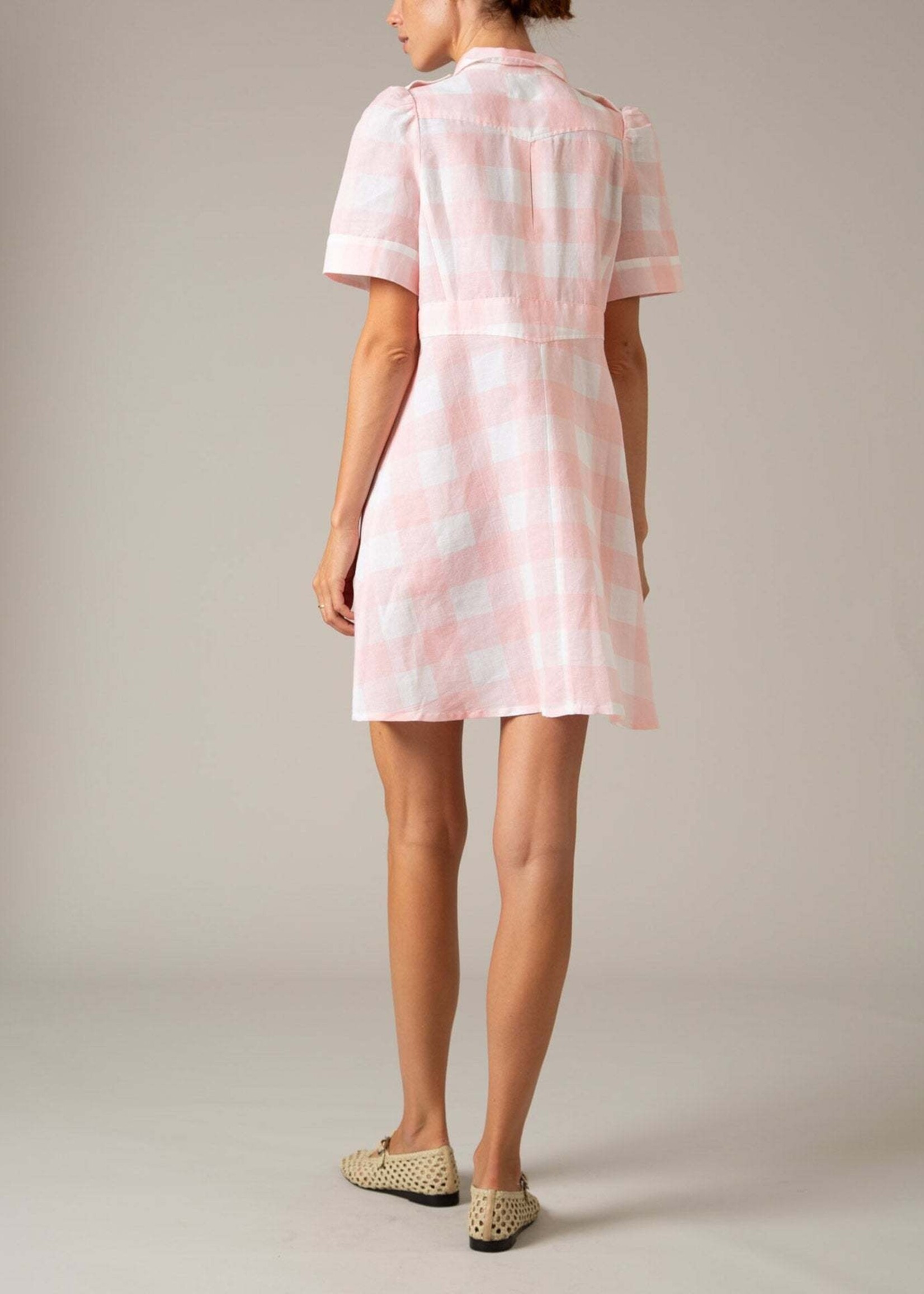 THIERRY COLSON BOA MINI DRESS