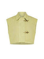 FORTE FORTE CHIC COTTON LINEN HOOK VEST