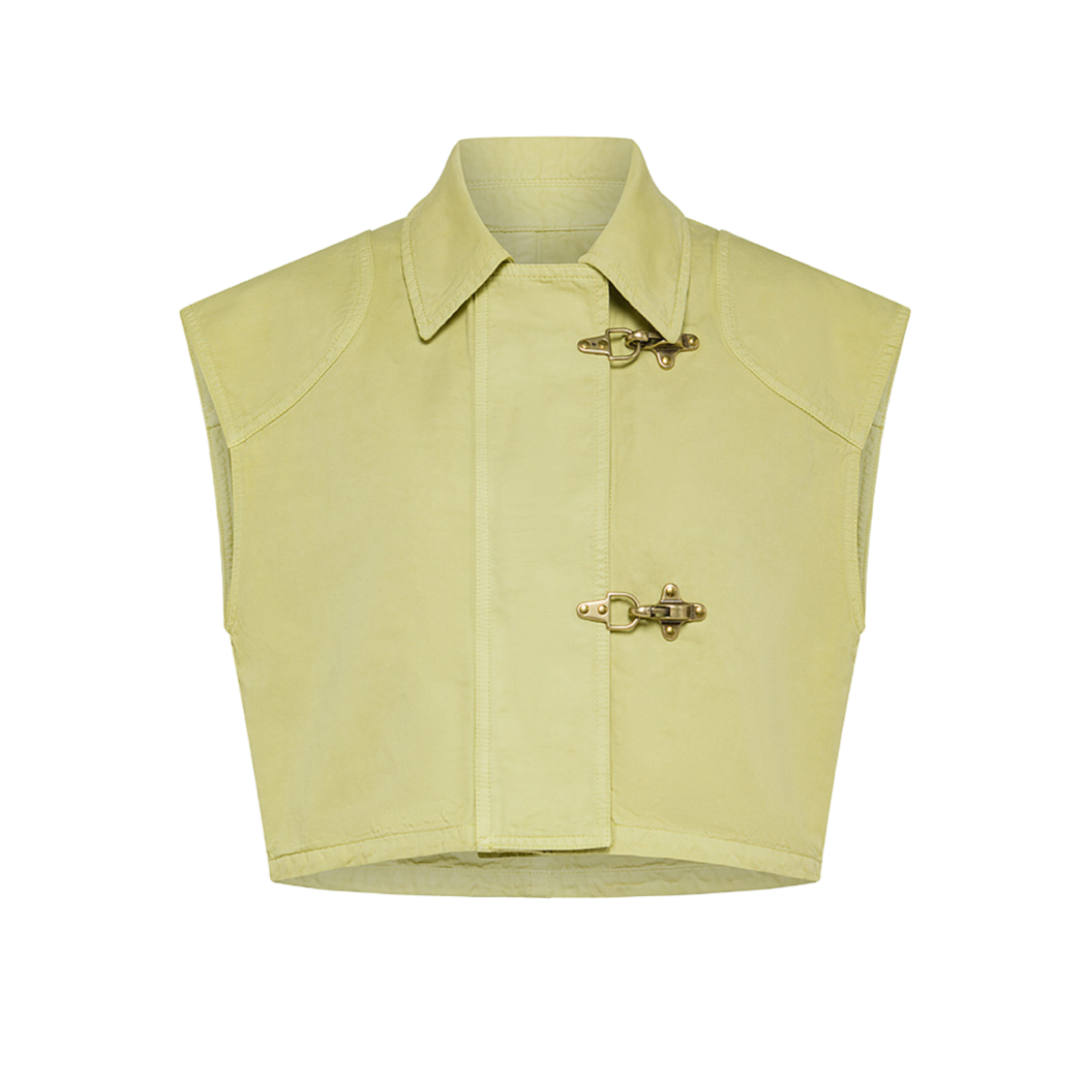 FORTE FORTE CHIC COTTON LINEN HOOK VEST