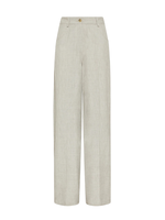 FORTE FORTE VISCOSE LINEN FIL A FIL 5 POCKETS PANTS