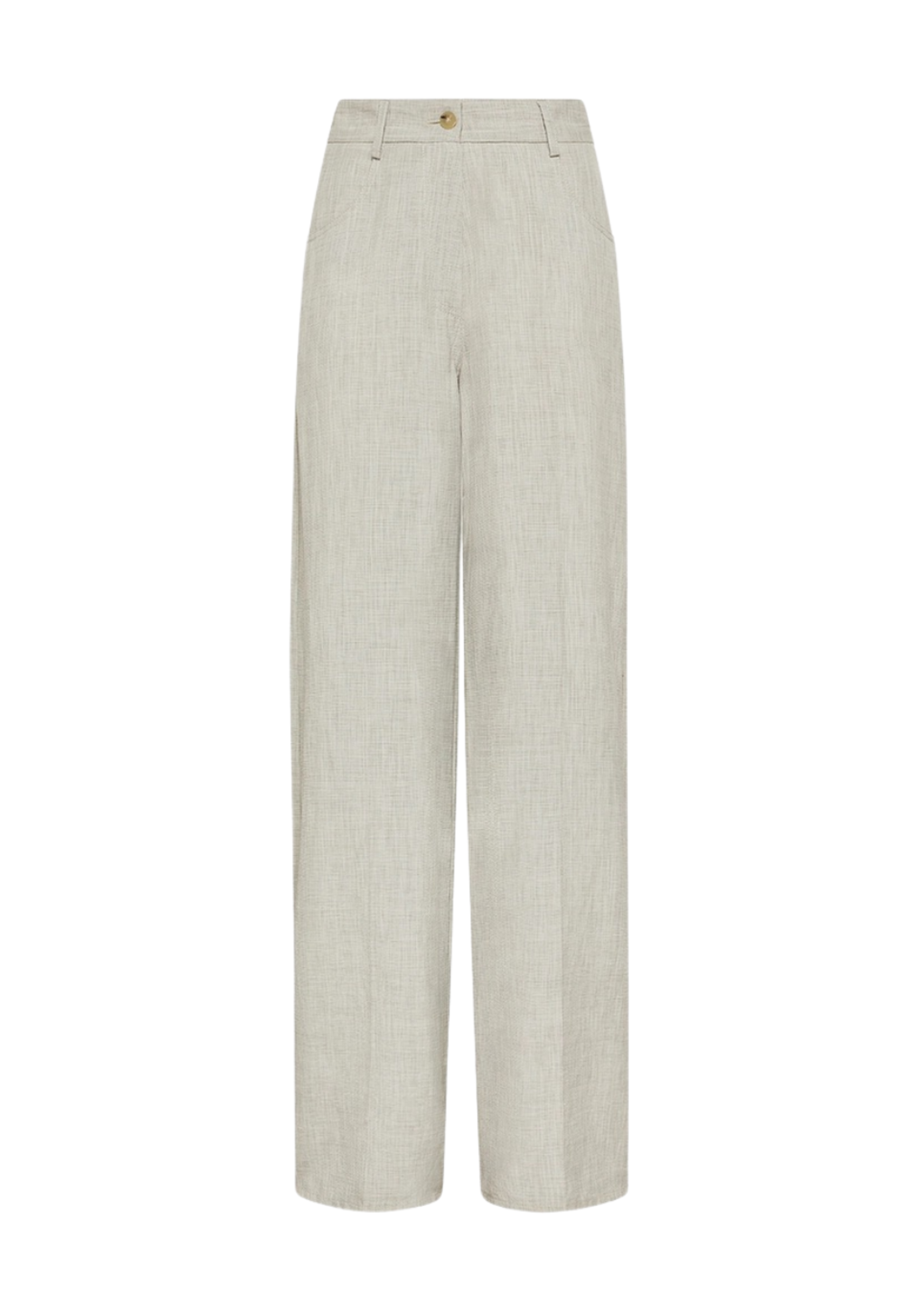 FORTE FORTE VISCOSE LINEN FIL A FIL 5 POCKETS PANTS