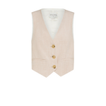 FORTE FORTE VISCOSE LINEN FIL A FIL VEST