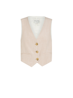 FORTE FORTE VISCOSE LINEN FIL A FIL VEST