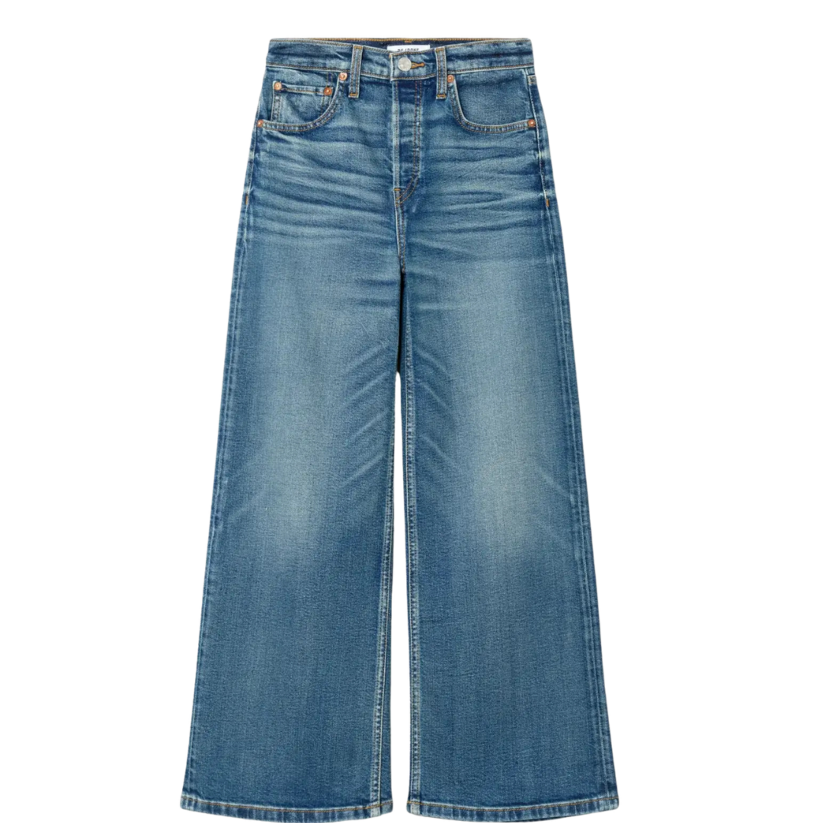 RE/DONE HIGH RISE WIDE LEG CROP