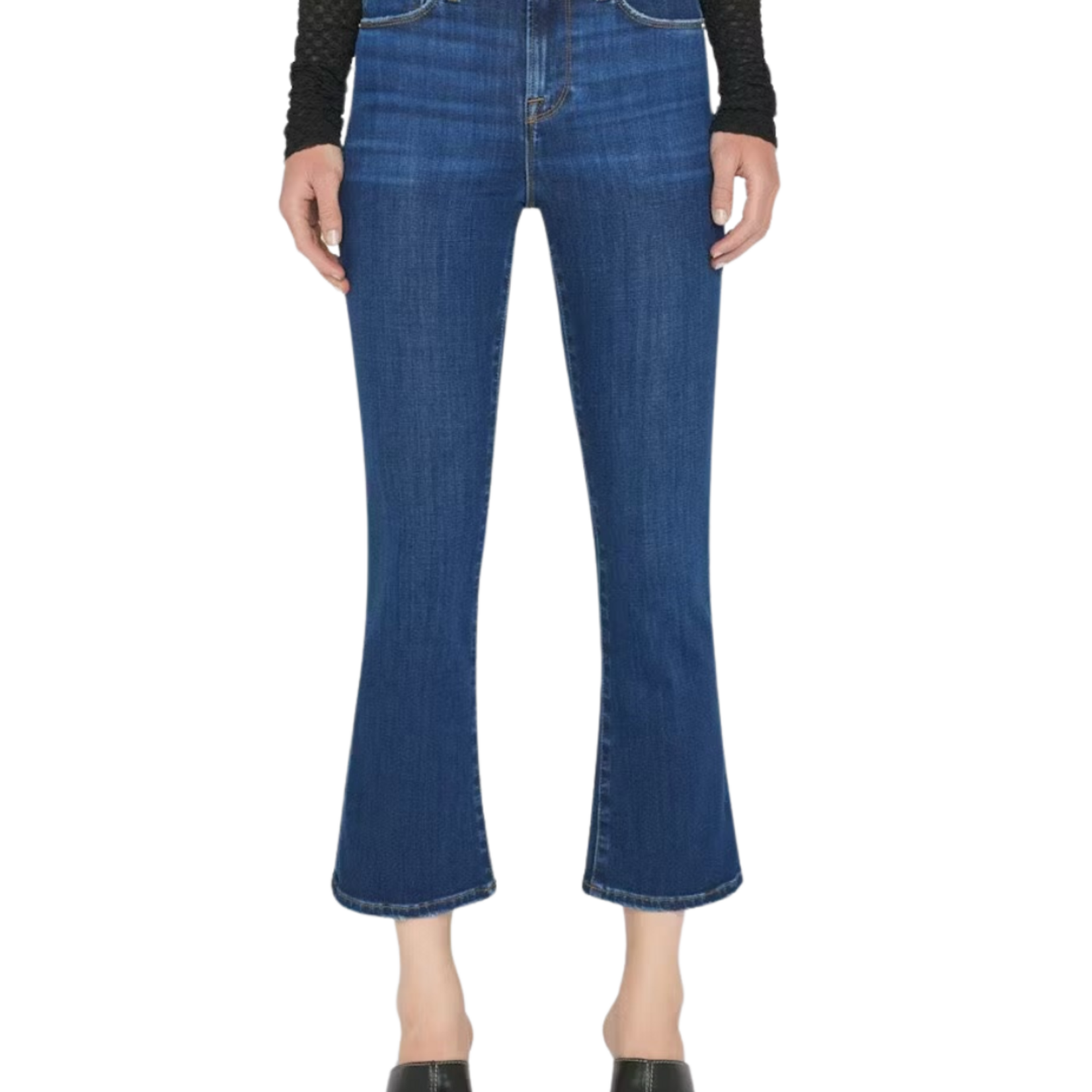 FRAME LE CROP MINI BOOT RAW STAGGER