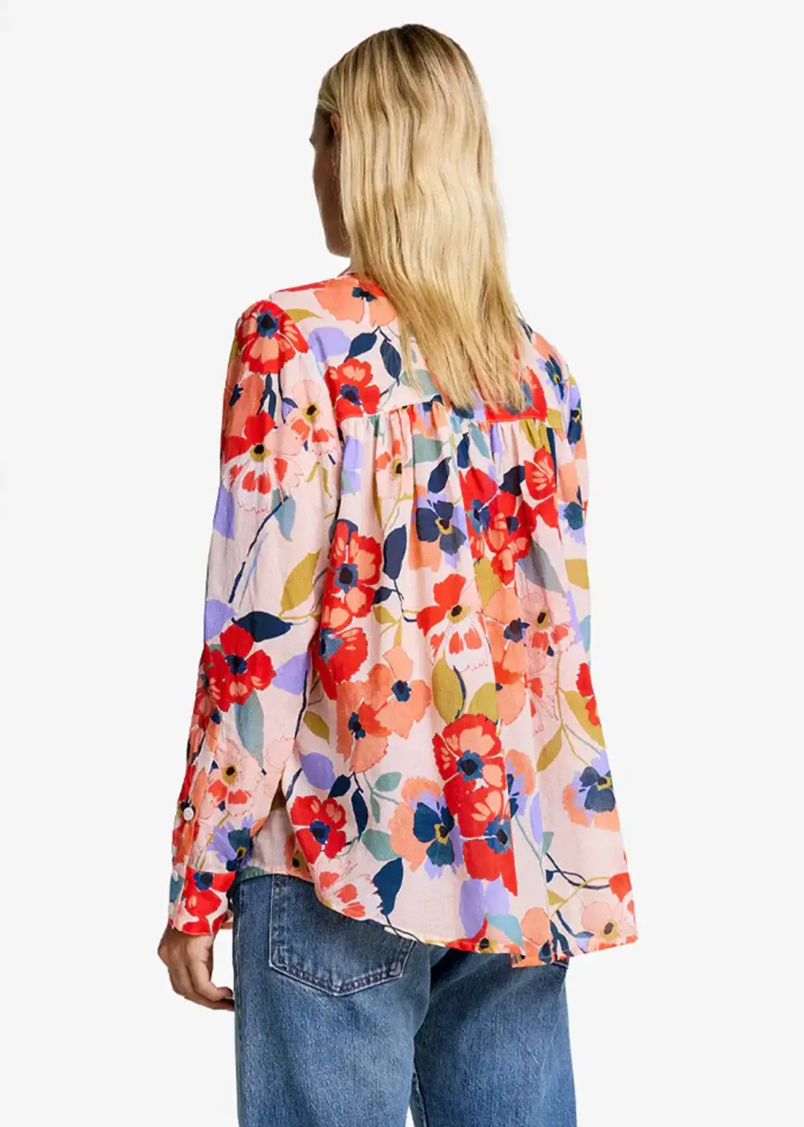 SMYTHE CLASSIC SHIRRED BLOUSE