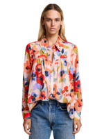 SMYTHE CLASSIC SHIRRED BLOUSE