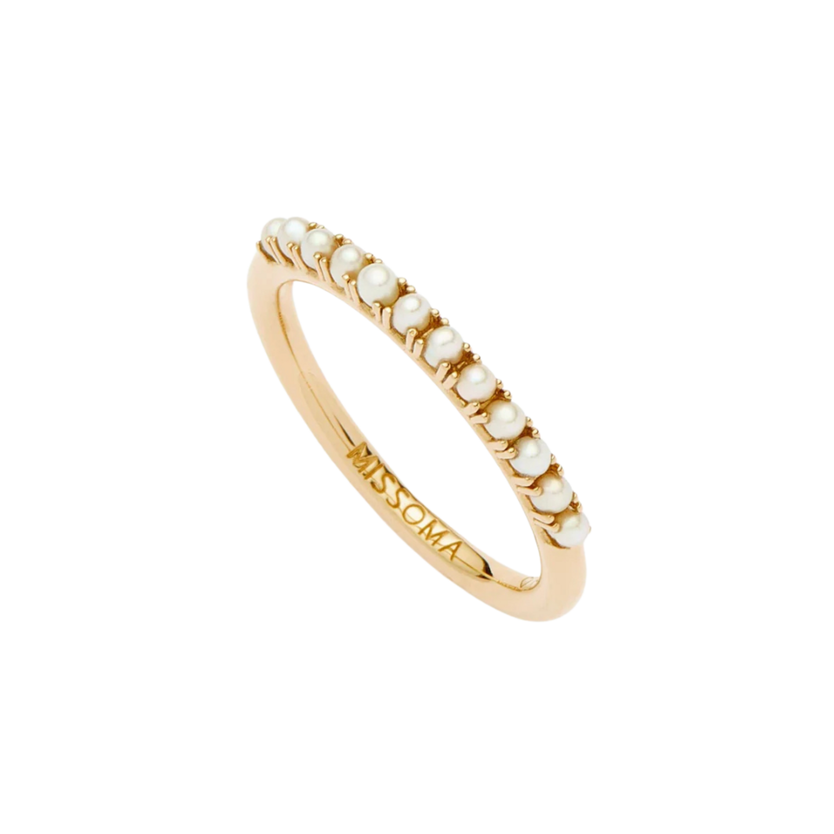 MISSOMA FINE HALF ETERNITY PEARL RING