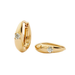 MISSOMA FINE SINGLE DIAMOND DOME HUGGIES