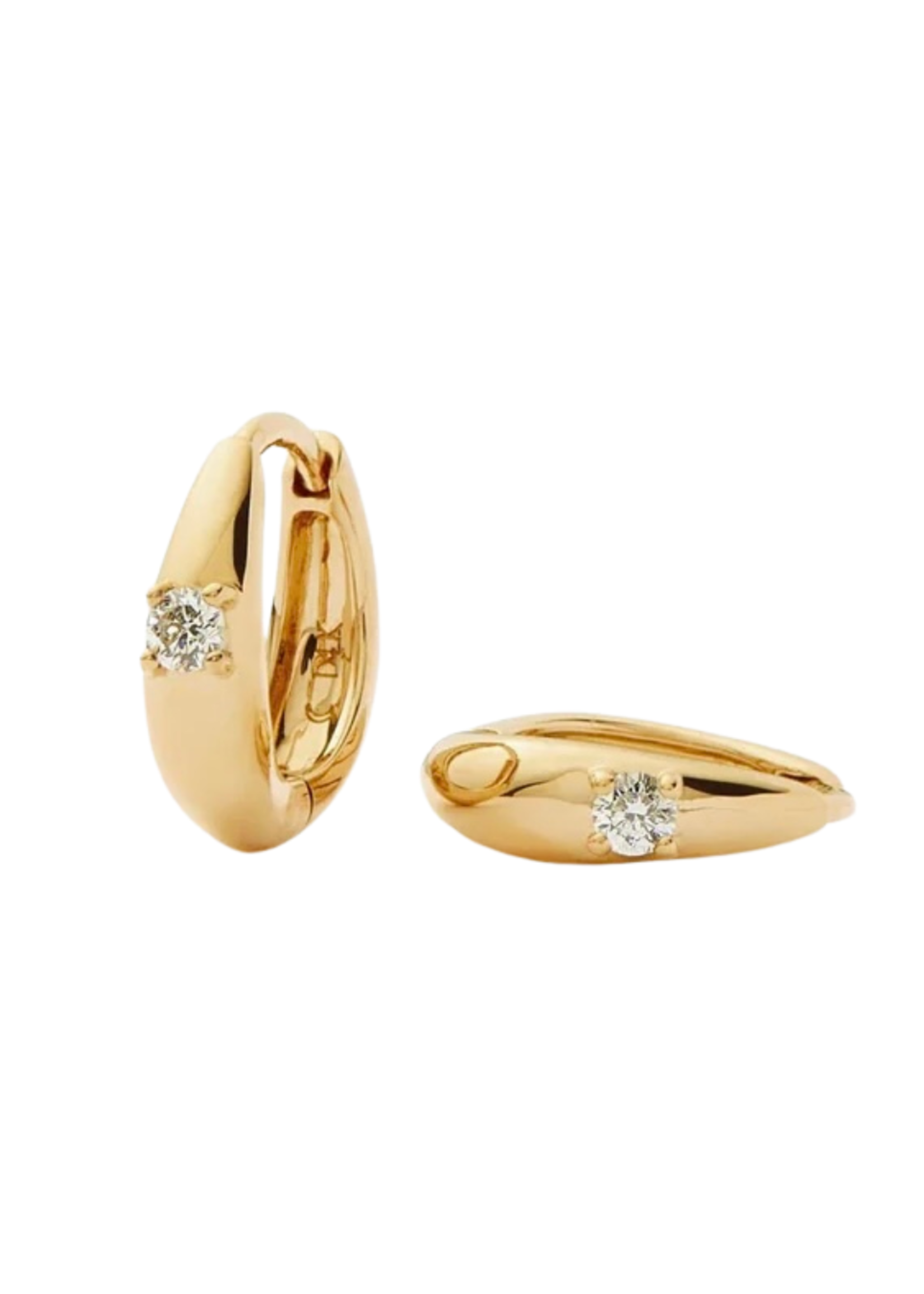 MISSOMA FINE SINGLE DIAMOND DOME HUGGIES