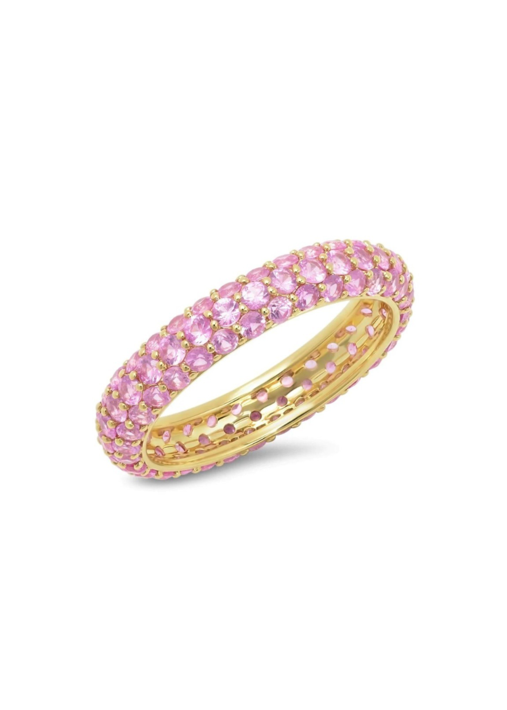 ERINESS PINK SAPPHIRE DOMED RING