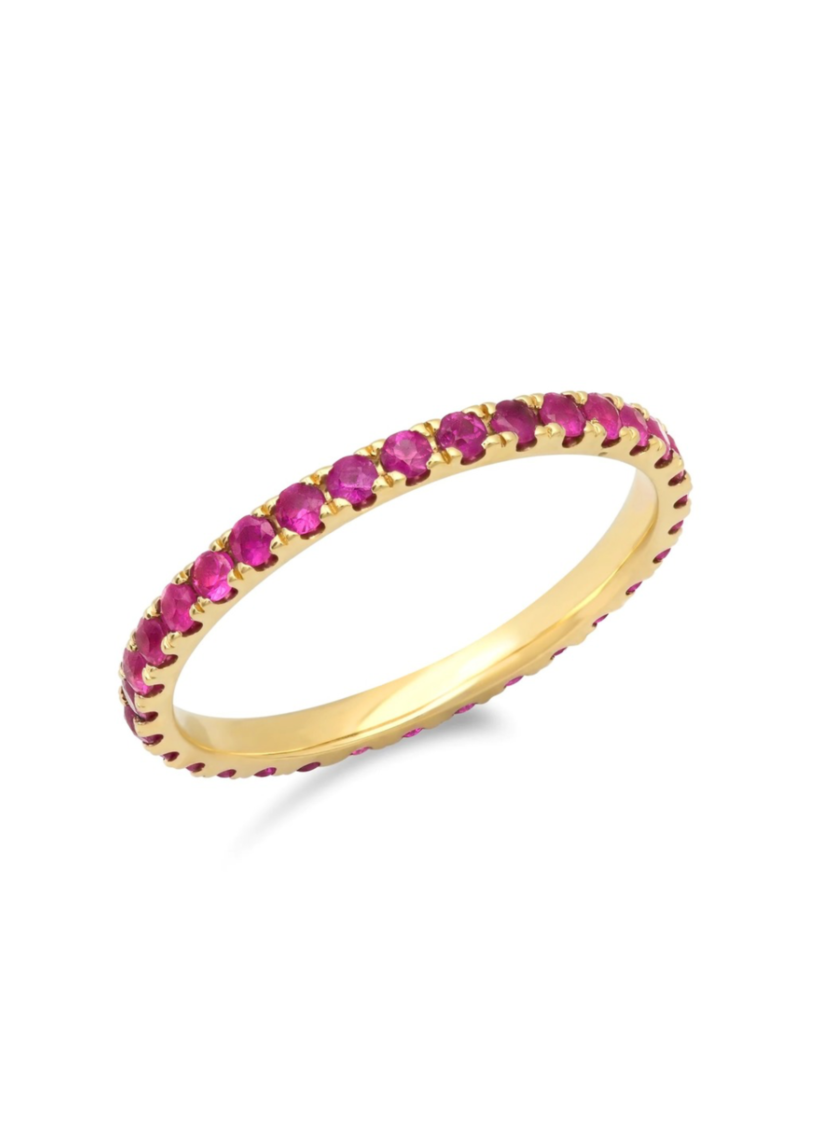 ERINESS STANDARD RUBY ETERNITY BAND