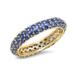 ERINESS BLUE SAPPHIRE DOMED RING