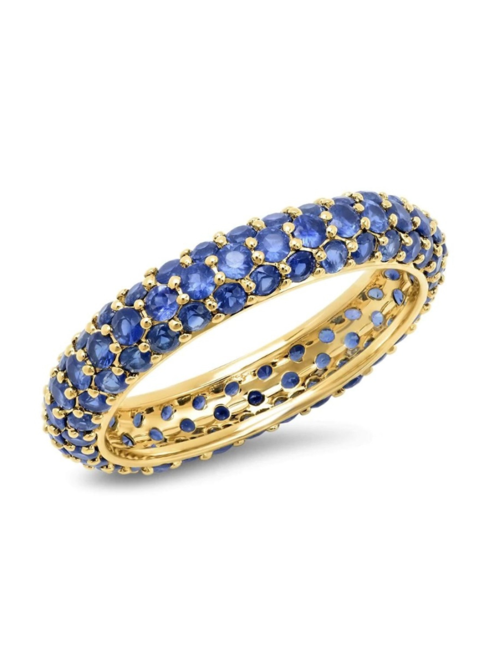 ERINESS BLUE SAPPHIRE DOMED RING