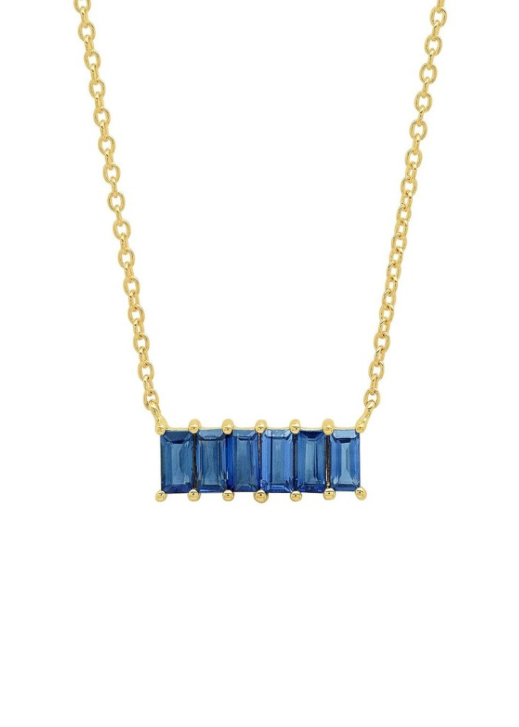 ERINESS BAGUETTE STAPLE NECKLACE