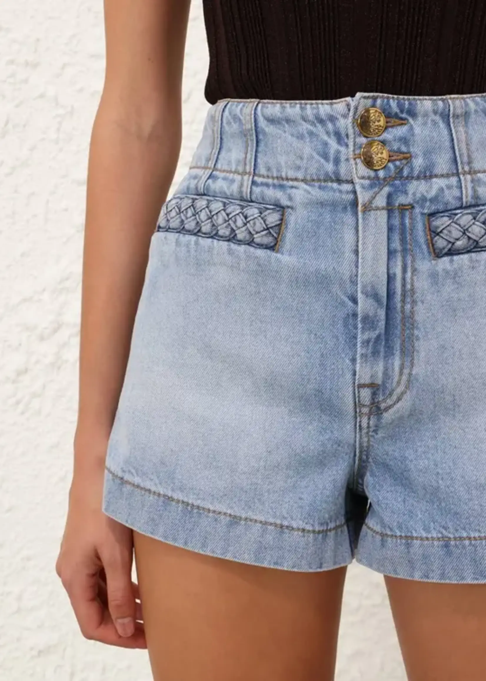 ZIMMERMANN LUCKY DENIM SHORT