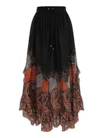 ZIMMERMANN RHIANNON RUFFLE MAXI SKIRT