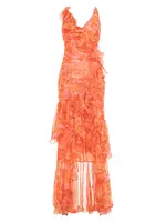 PAT BO MYOSOTIS FLUTTER GOWN
