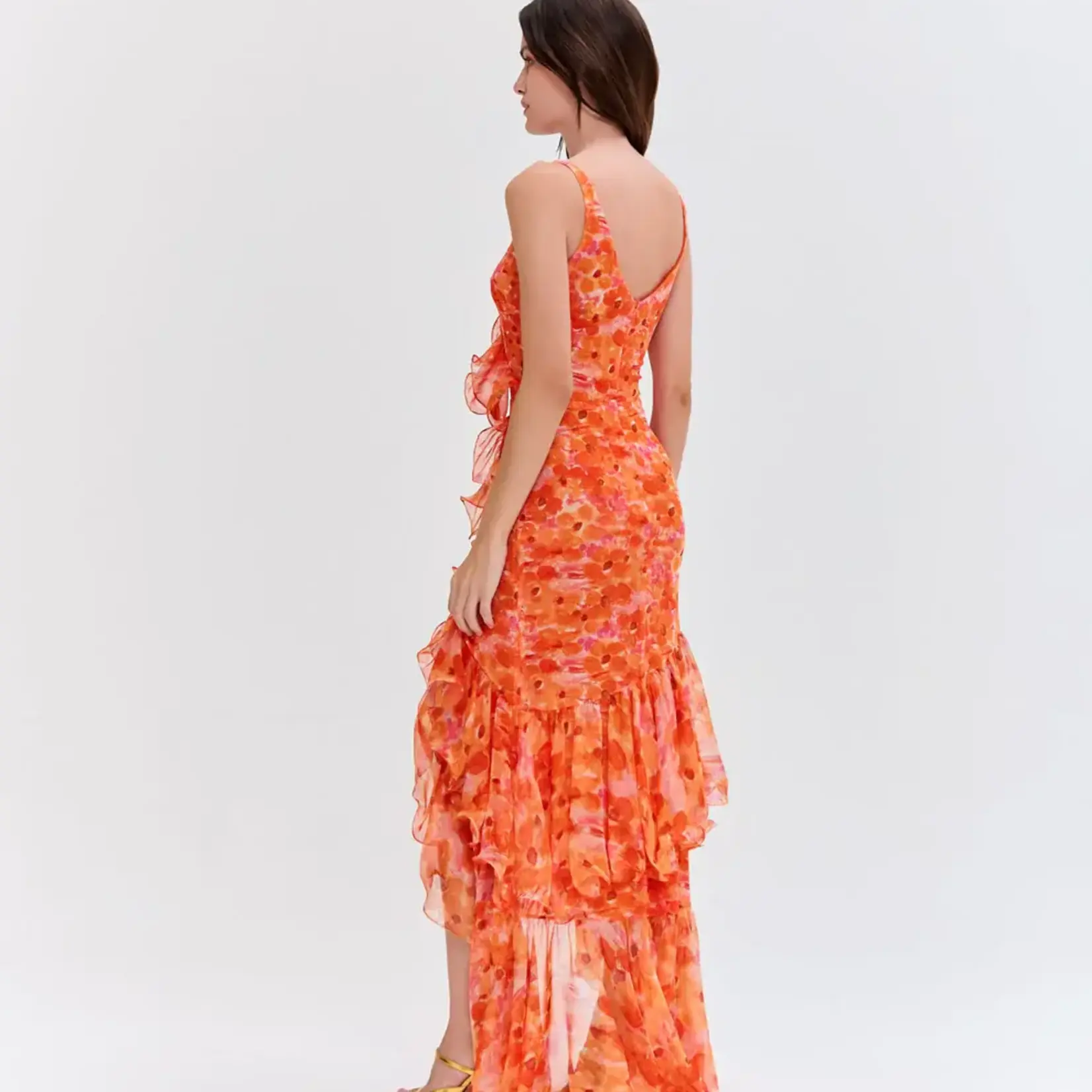 PAT BO MYOSOTIS FLUTTER GOWN