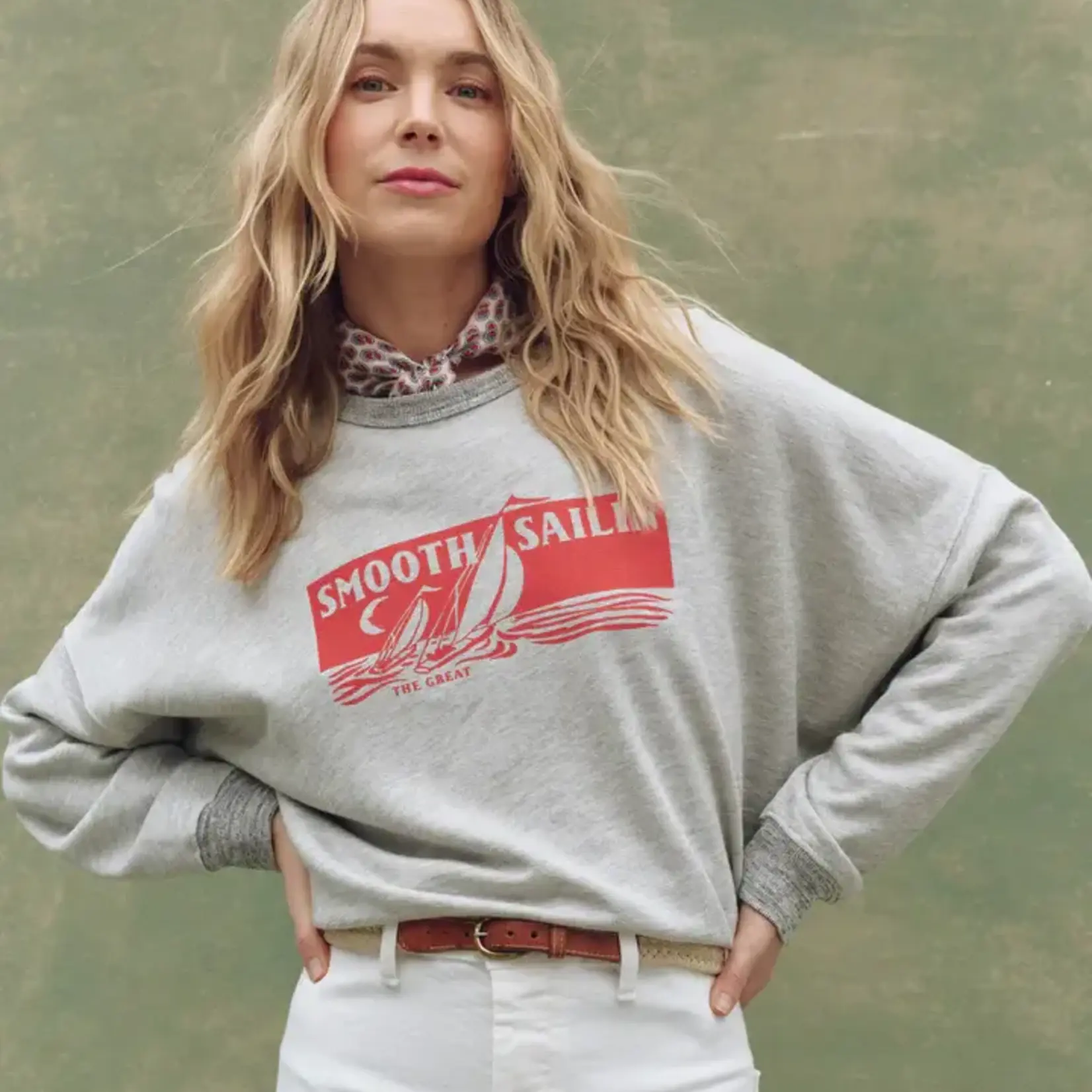 THE GREAT TEAMMATE SWEATSHIRT W SMOOTH SALIN GRAPHIC