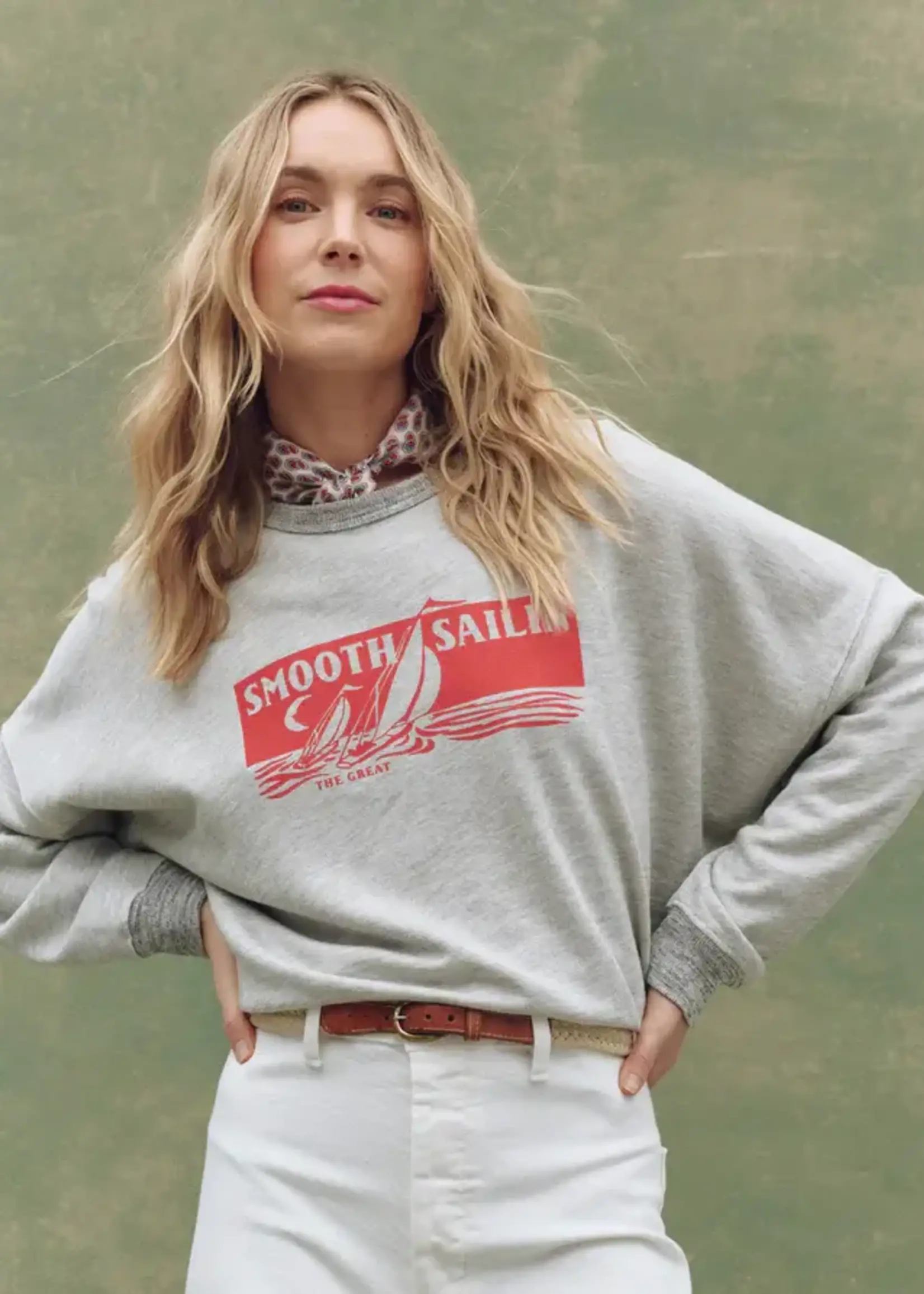 THE GREAT TEAMMATE SWEATSHIRT W SMOOTH SALIN GRAPHIC
