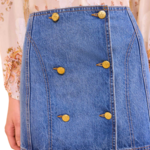 ULLA JOHNSON THE CLARA MINI DENIM SKIRT