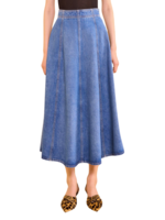 ULLA JOHNSON UMA MIDI DENIM SKIRT