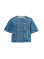 ULLA JOHNSON SERGE SHORT SLEEVE JACKET