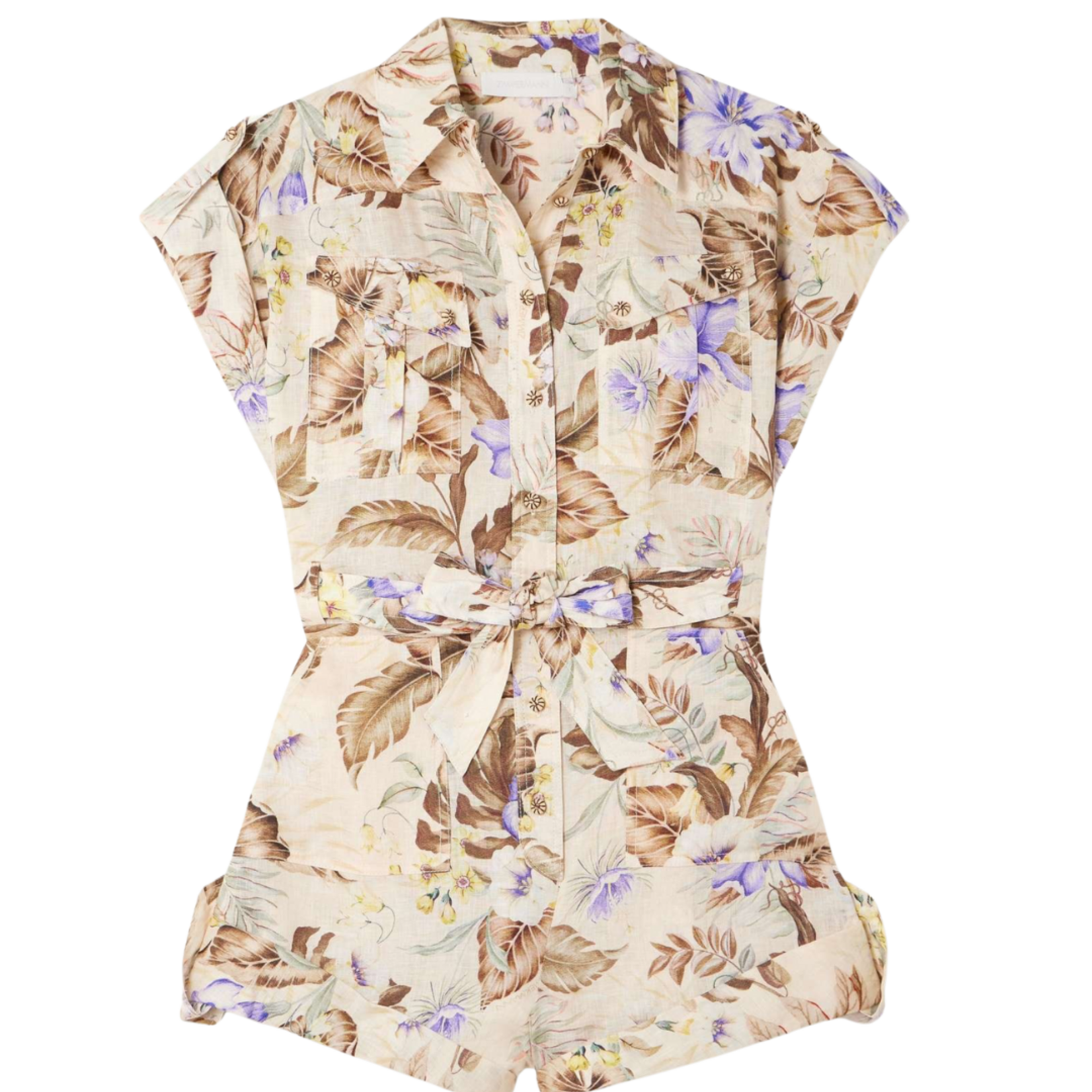 ZIMMERMANN COCO CUFFED PLAYSUIT