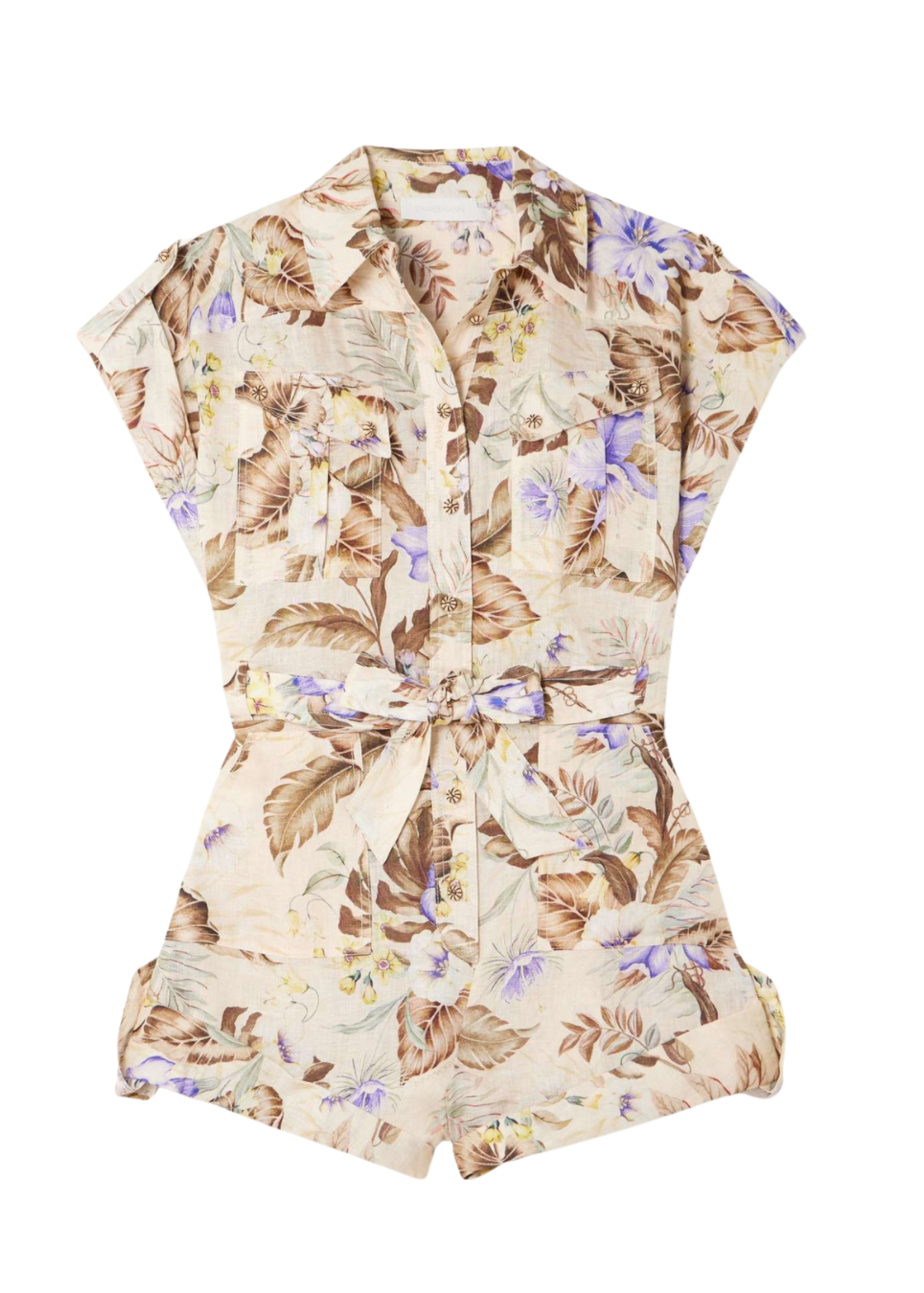 ZIMMERMANN COCO CUFFED PLAYSUIT