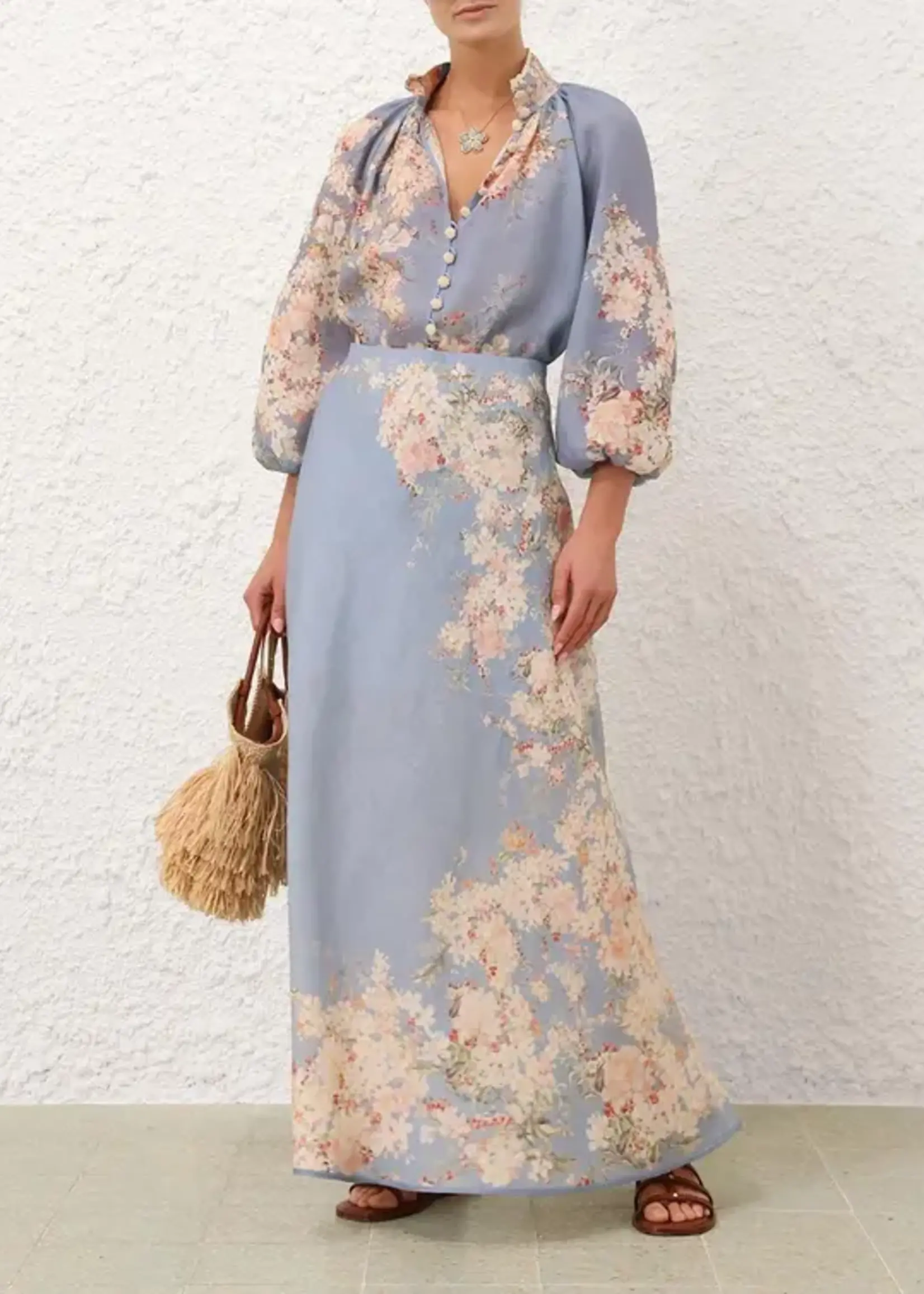 ZIMMERMANN CASCADIAN BIAS SKIRT
