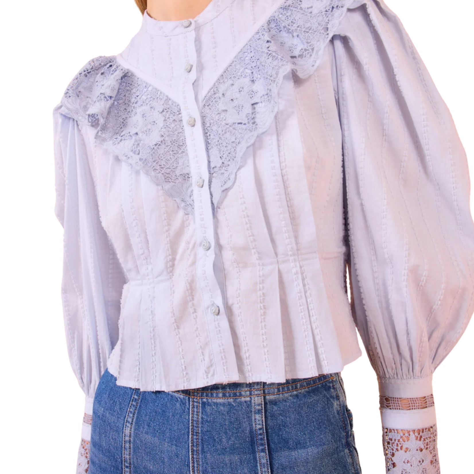 ULLA JOHNSON ESTHER LONG SLEEVE BLOUSE