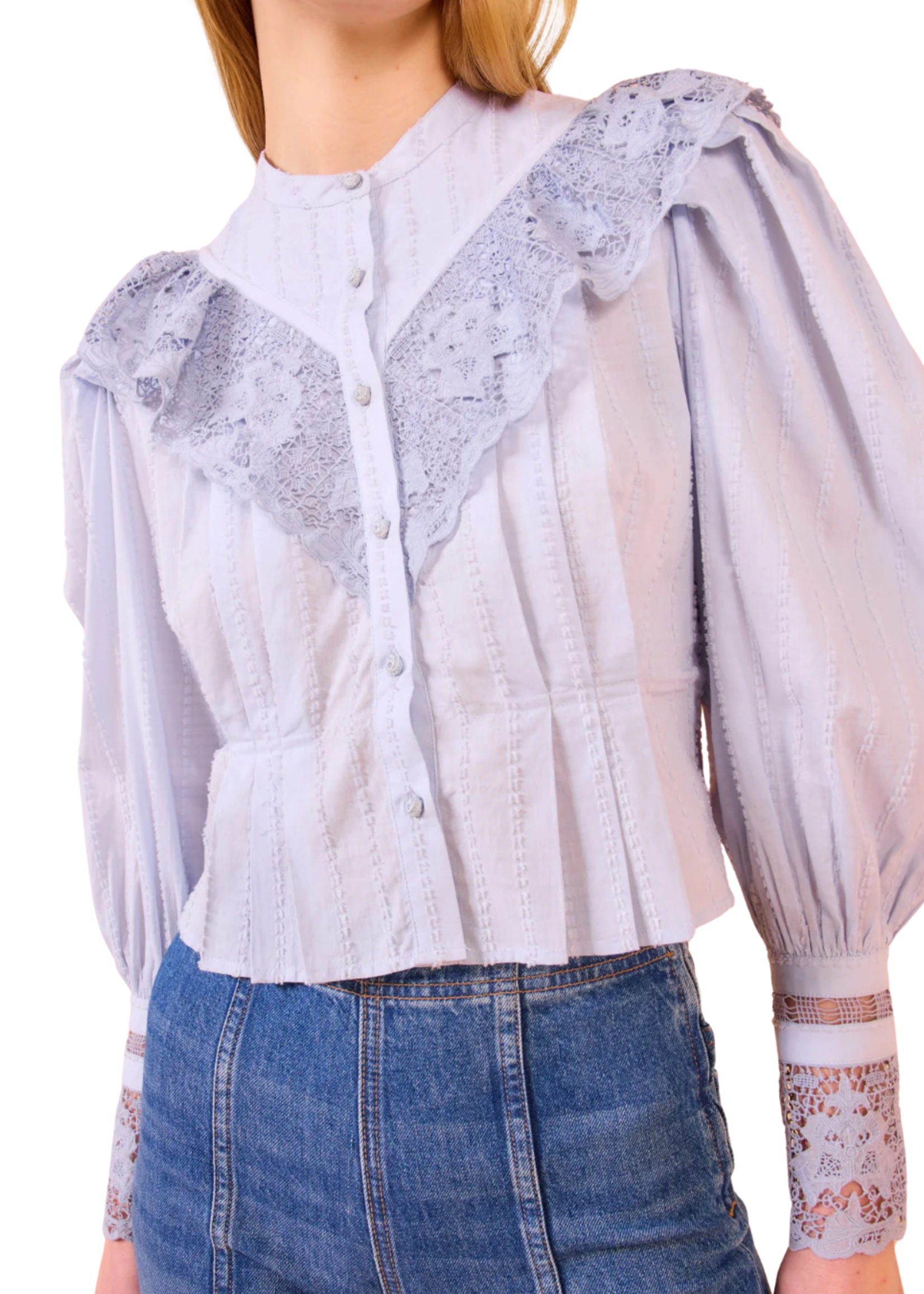 ULLA JOHNSON ESTHER LONG SLEEVE BLOUSE