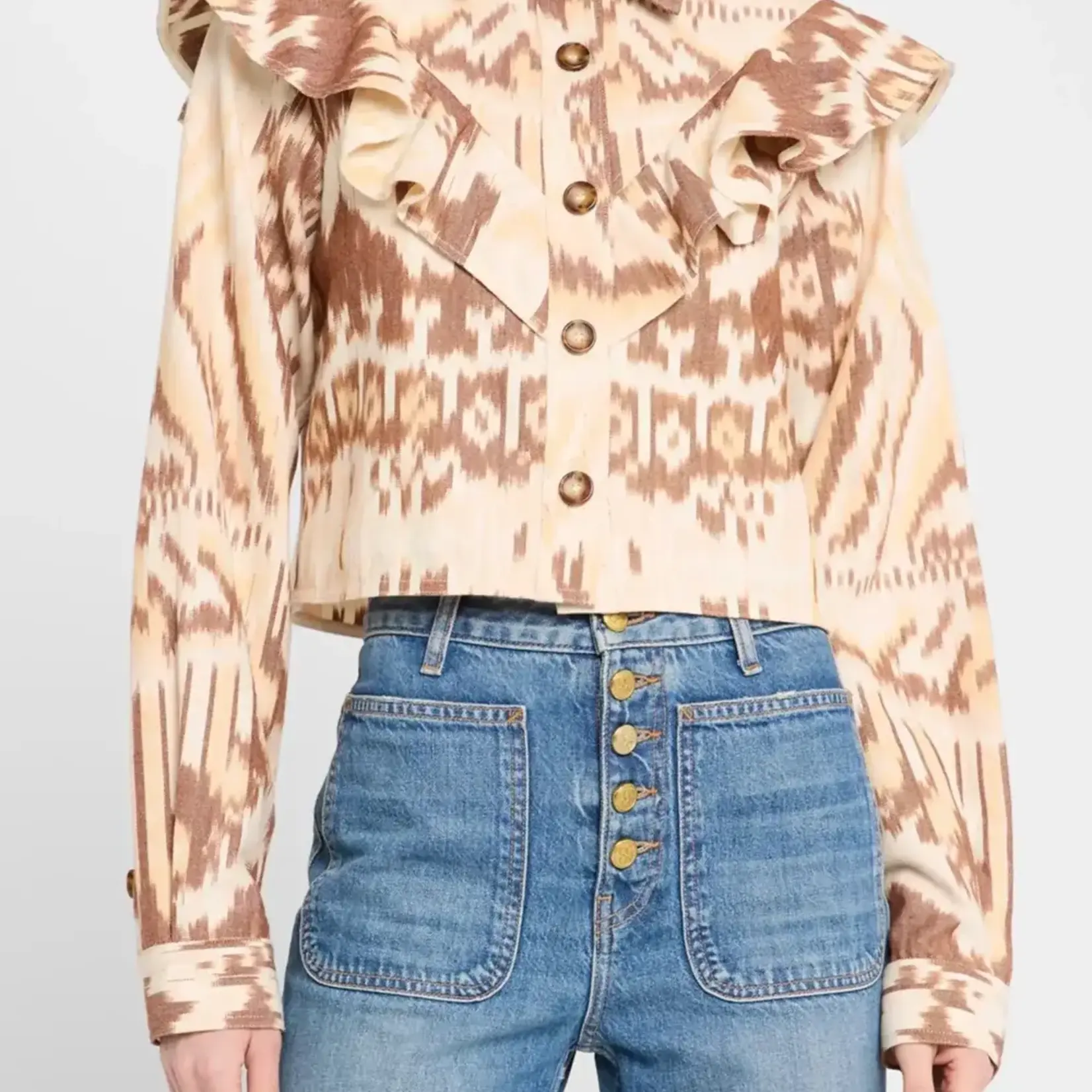 ULLA JOHNSON MATHILDE LONG SLEEVE BLOUSE