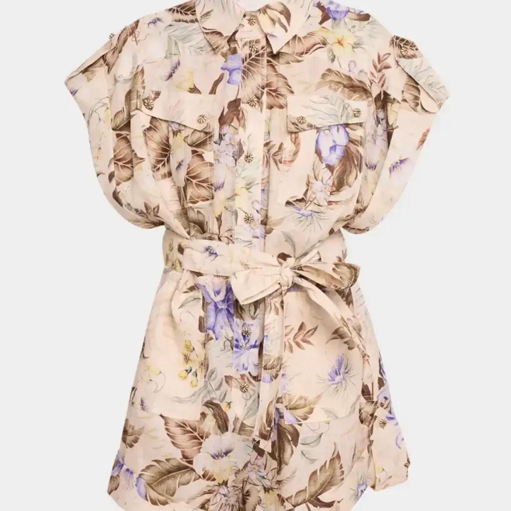 ZIMMERMANN COCO CUFFED PLAYSUIT