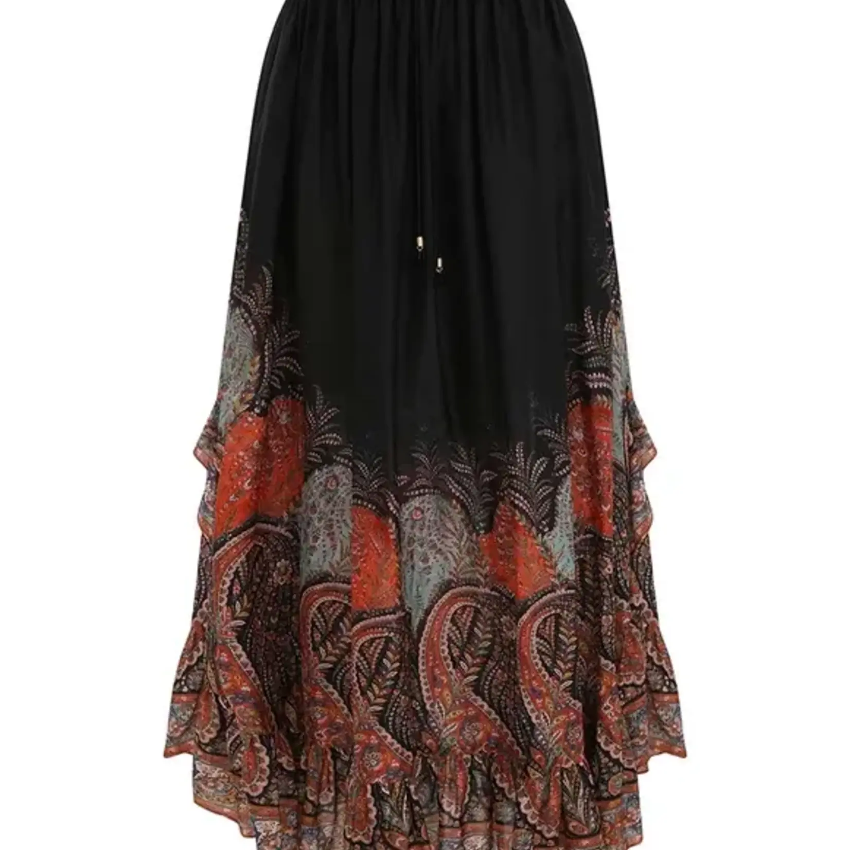 ZIMMERMANN RHIANNON RUFFLE MAXI SKIRT