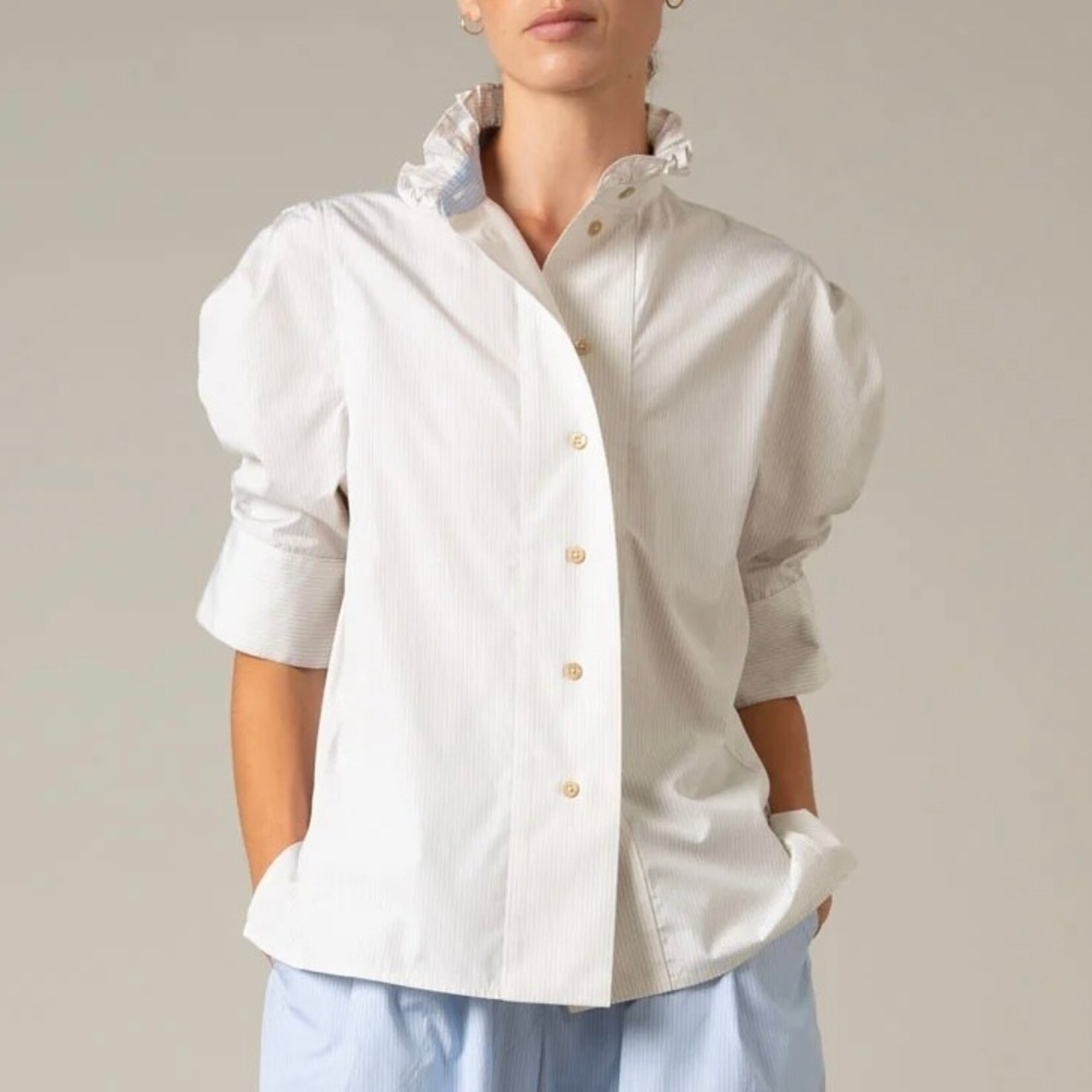THIERRY COLSON VITA LADY POPLIN BLOUSE