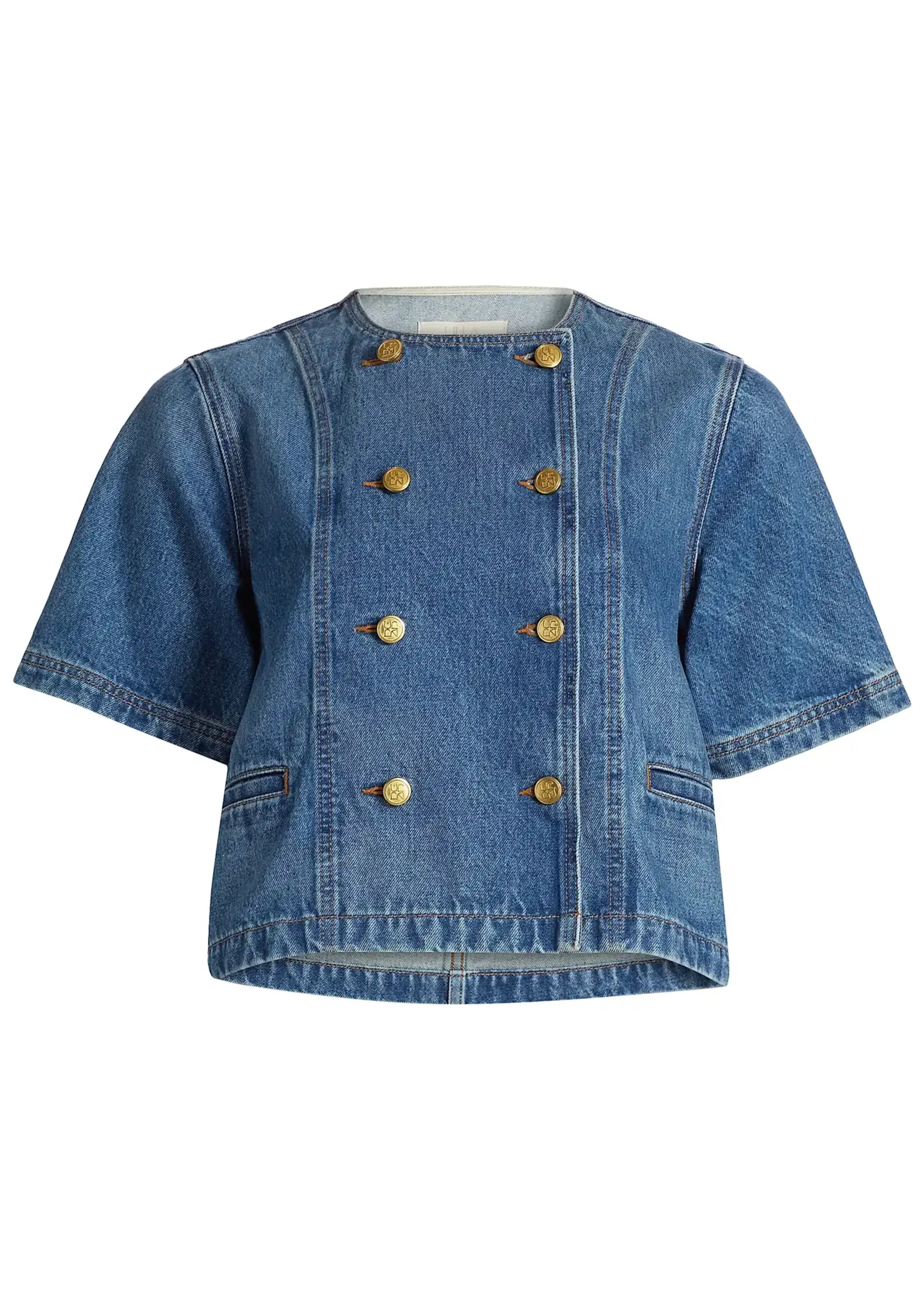 ULLA JOHNSON SERGE SHORT SLEEVE JACKET