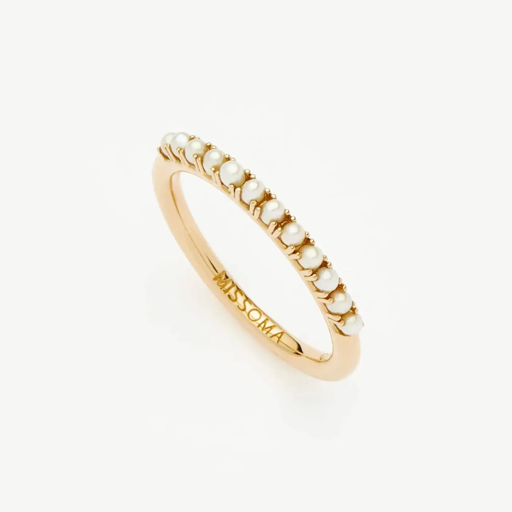 MISSOMA FINE HALF ETERNITY PEARL RING